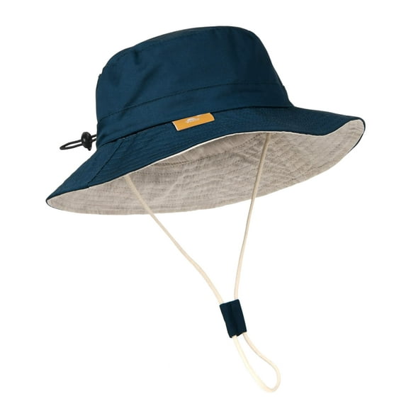 Gorro Hatiis para bebé, de algodón, ajustable, azul