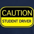 thumbnail image 3 of CafePress - CAUTION Student Driver Dark T Shirt - Men's Classic Graphic Cotton T-Shirt, 3 of 4