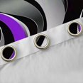 thumbnail image 4 of Manfei Modern Minimalst Blackout Curtains Set of 2 (52x84 Each) for Adult, Purple Stripes Ombre Window Curtains, Abstract Geometric Curtains and Drapes, Curtains and Drapes Home Decor, 4 of 6