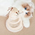 thumbnail image 3 of "6-in-1 Cat Toys Set with Spiral Springs, Hemp Disc & Mouse - Interactive Kitten Toys, Scratch Board, Steel Wire Toys for Indoor Cats, 3 of 11
