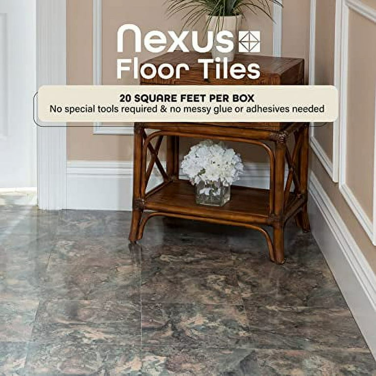 Achim Nexus Metallic Marble Diamond 12-in x 12-in Peel and Stick Vinyl Tile Flooring (20-sq ft) Achim Nexus Metallic Marble Diamond 12-in x 12-in Peel and Stick Vinyl Tile Flooring (20-sq ft)