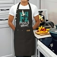 thumbnail image 4 of 2 Pack Adjustable Bib Apron with Bold ' Fresh & Vibrant ' Design Stylish Bird in 2 Front Pockets Perfect for Cooking & Chef Use for Men & Women, 4 of 6