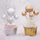 thumbnail image 4 of Balloon Cake Toppers Mini Round Gold Ball Cupcake Toppers Cake Decorations for Birthday Wedding Anniversary Valentines Party Cake Decoration Supplies, 4 of 4