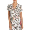thumbnail image 1 of PJ Salvage Camisa de pijama con botones Tahitian Tropic para mujer natural M, 1 of 1