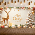 thumbnail image 2 of Festive Design Merry Christmas Banner Holiday Decoration for Christmas Party Home Decor Holiday Celebration, 2 of 9