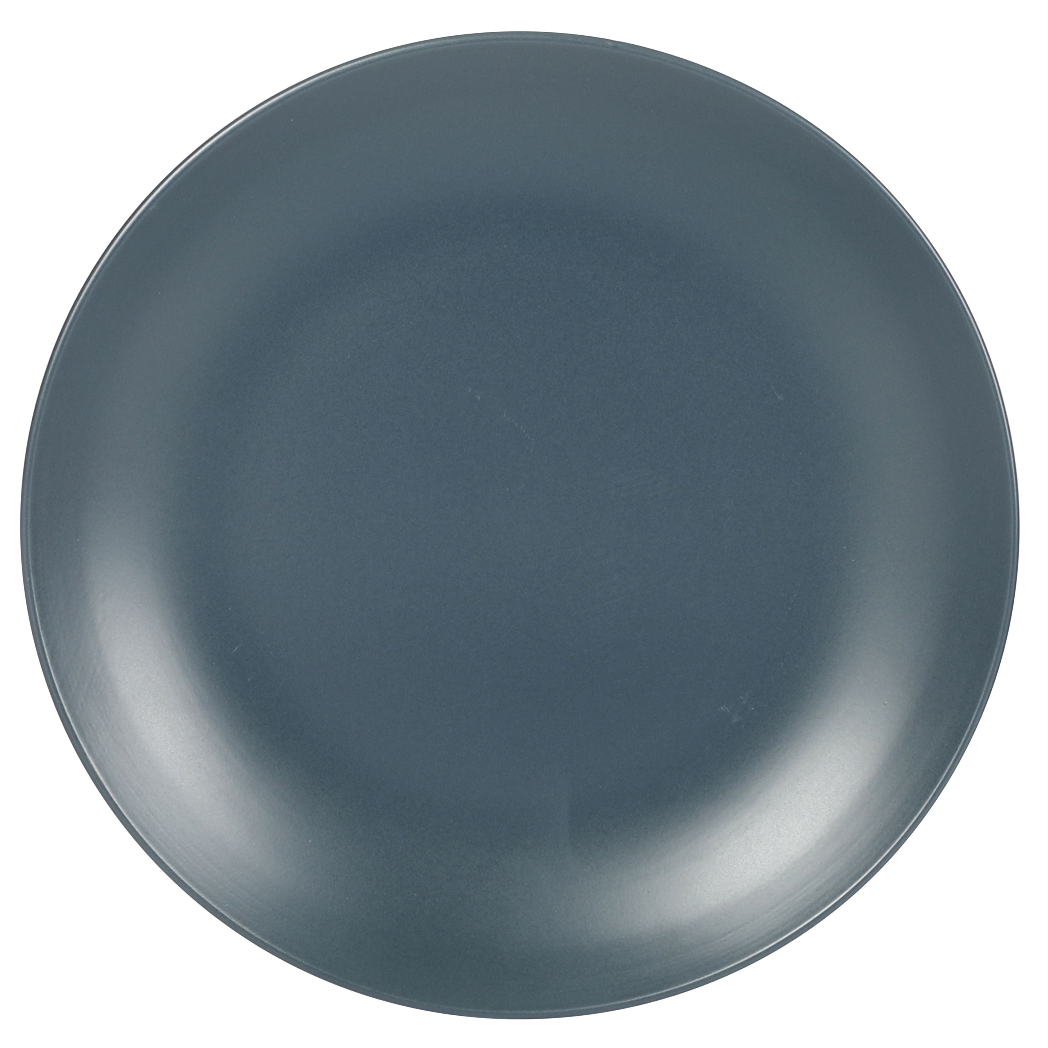 Gibson Home Queensland Blue 12-Piece Stoneware Dinnerware Set
