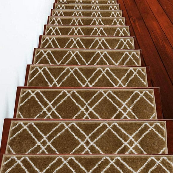 Vintage Collection Contemporary, Cozy, Vibrant and Soft Stair Tread Mats & Rugs, 9'' x 28''