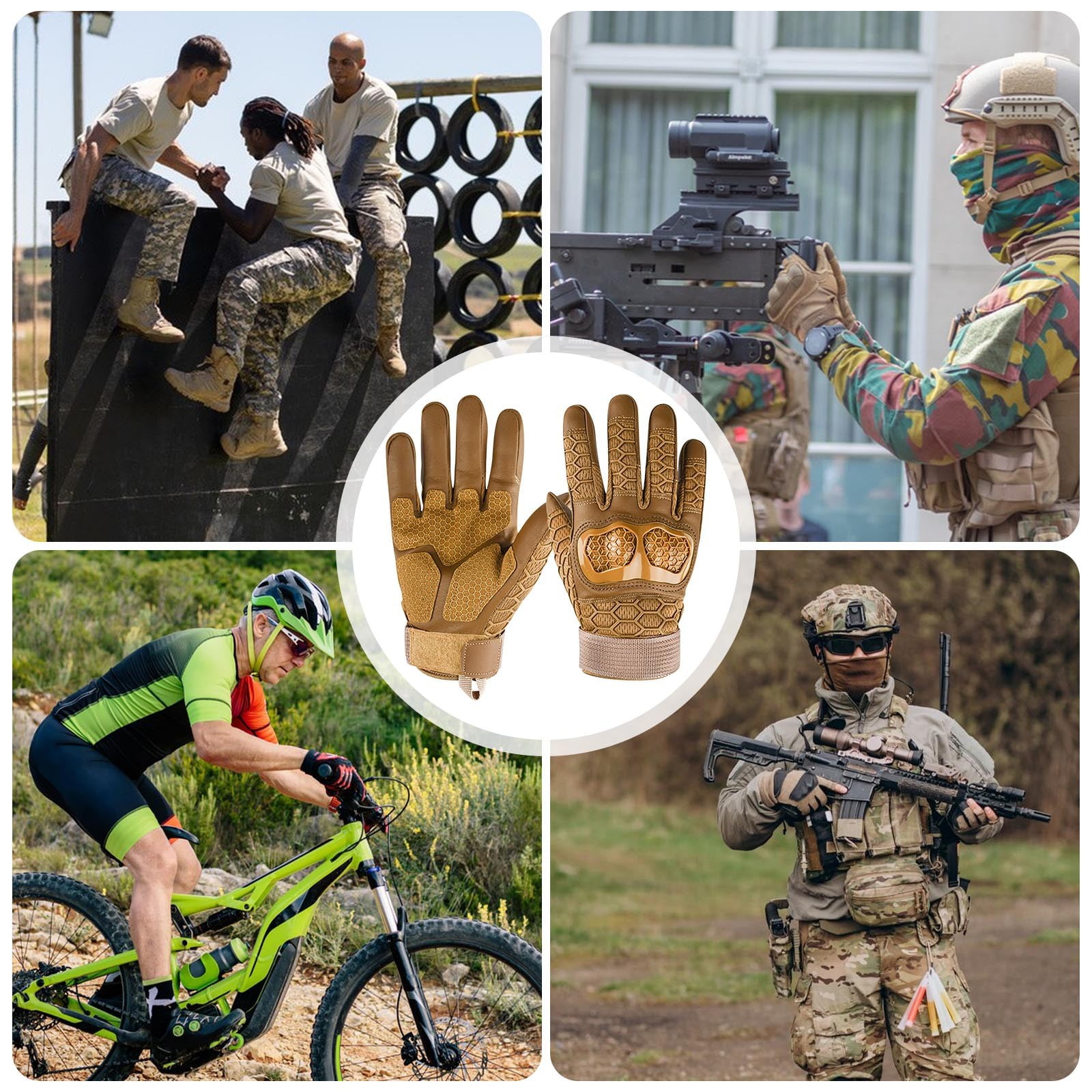 AXBXCX Gants à Doigts Complets Pour écran Tactile Pour Moto, Vélo