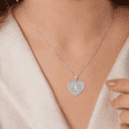 thumbnail image 5 of 10k White Gold Christian Symbol Chi Rho Heart Pendant / Necklace (22 Inches), 5 of 5