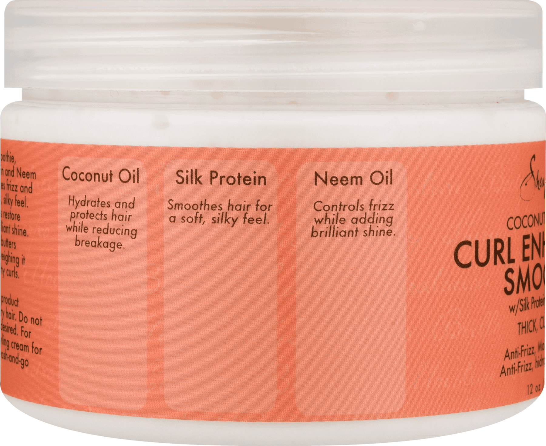 SheaMoisture Curl Enhancing Styling Cream with Silk Protein, Neem & Coconut Oil, 12 oz  (图4)