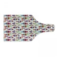 thumbnail image 1 of Fish Cutting Board, Underwater Aquarium Inspired Pattern with Vibrant Striped Fishes Opposite Directions, Tempered Glass Cutting and Serving Board, Wine Bottle Shape, Multicolor, by Ambesonne, 1 of 1