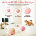 thumbnail image 3 of Juguete interactivo para gatos BRI bola rosada con luces LED recargable tipo C, 3 of 5