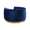 thumbnail image 7 of Meridian Furniture Julian Velvet Accent Chair in Navy and Gold, 7 of 7