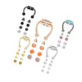 thumbnail image 1 of facefd Magnetic Fake Septum Nose Rings Hoop Horseshoe for Women Bright 5 Mix, 1 of 9