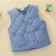 thumbnail image 7 of Gubotare Fleece Vest Kids Warm Jacket Vest for Baby Toddler Girls Cute Soft Waistcoat Jackets 18 24 Months (Blue,18-24 Months), 7 of 7