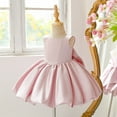 thumbnail image 5 of Girl's Dresses Formal Bow Tie Tutu Sleeveless Gown Infant Pageant Performance Kids Clothing, 5 of 8
