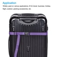 thumbnail image 5 of Uxcell 2m Adjustable with Quick Release Buckle Luggage Strap, Purple, 5 of 5
