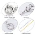 thumbnail image 3 of Extensor de collar ADMITRY de plata esterlina 925, 3 piezas, 3 of 7