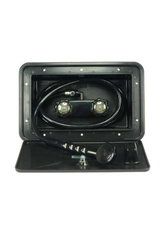 DFSA170BK RV Exterior Shower Box Kit In Black
