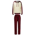 thumbnail image 1 of ZAXARRA Ensemble Complet Féminin Plaid à Manches Longues Pull+ Pantalon Long, 1 of 10