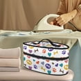 thumbnail image 2 of HELLHERO Love Pet Paw Print Travel Steamer Carrier Bag Large Size Polyester, Case Only, 2 of 6