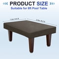 thumbnail image 2 of Uxcell Billiard Pool Table Cover Billiards Accessories, Oxford Waterproof Dustproof Fit for Protecting Pool Table Coffee 8 ft, 2 of 5