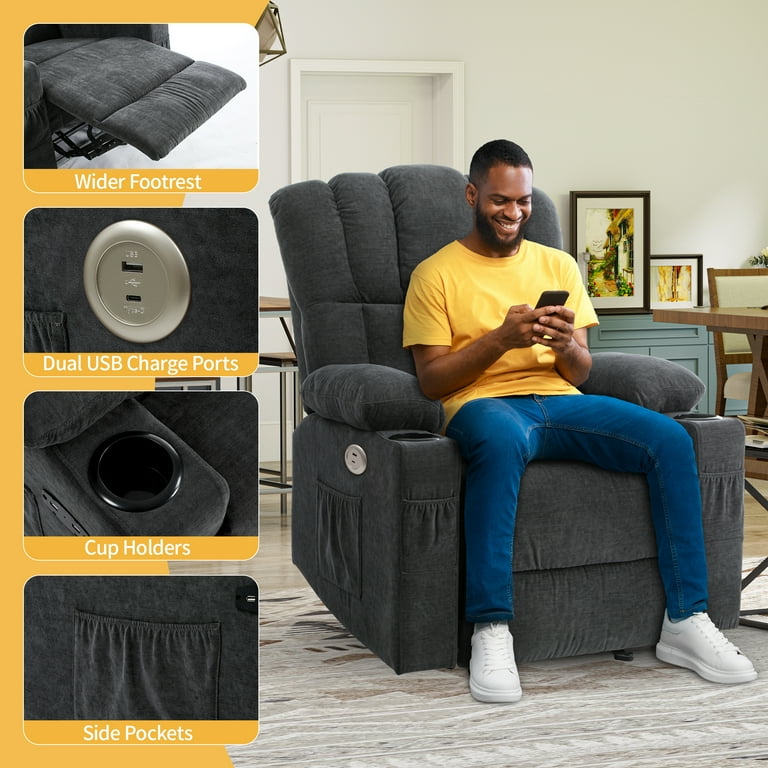 Rocker recliner with cup holder deals