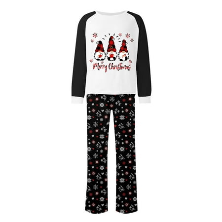 

Steady Christmas Pjs Christmas Prints Family Matching Long Sleeve Tops+Pants Set Family Matching Sets