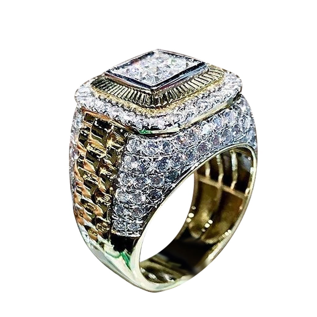 Rings for Mans Business Fashion Boyfriend Gift Wedding Size 6-13 Ring