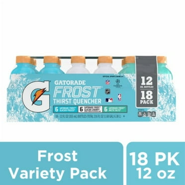 Gatorade Frost Blue White Teal Sports Drink Variety Pack Bottles
