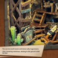 thumbnail image 1 of Wooden Assembled Bookstand Desktop Decoration Gift Mine Battle Base, 1 of 5