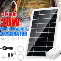 5V 20W Solar Power Oxygenator Water Oxygen Pump Pond Aerator Aquarium Air Pump Solar Panel   Oxygen Pump Set For Fish Tank
