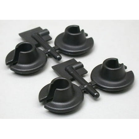 RPM Lower Spring Cups for Traxxas and Losi Shocks - Black