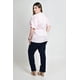 thumbnail image 3 of Blusa manga corta con lazos Roman Fashion /Tallas Extras, 5122 (Rosa) rosa 42, 3 of 7