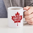 thumbnail image 4 of CafePress - Always Liked Maple Leaves Mug - 11 oz Ceramic Mug - Novelty Coffee Tea Cup, 4 of 4