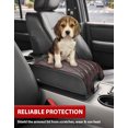 thumbnail image 6 of KBH Center Console Cover for Ford F150 2004-2014/Expedition 2007-2014, Leather Middle Console Lid Armrest Cover for Lincoln Mark LT 2006-2008, Black-Red Stitches, 6 of 8