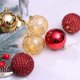 thumbnail image 3 of Listo para enviar 7 cm mezcla roja y dorada adornos navideños Bola de lujo Decoracao Bolas de Natal Bola de Navidad de plastico, 3 of 4