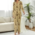 thumbnail image 2 of Top-kevin Women Long Sleeve Pajama Set Comfy Pjs Sets Floral Tiger Cute 2 Piece Lounge Set, 2 of 12