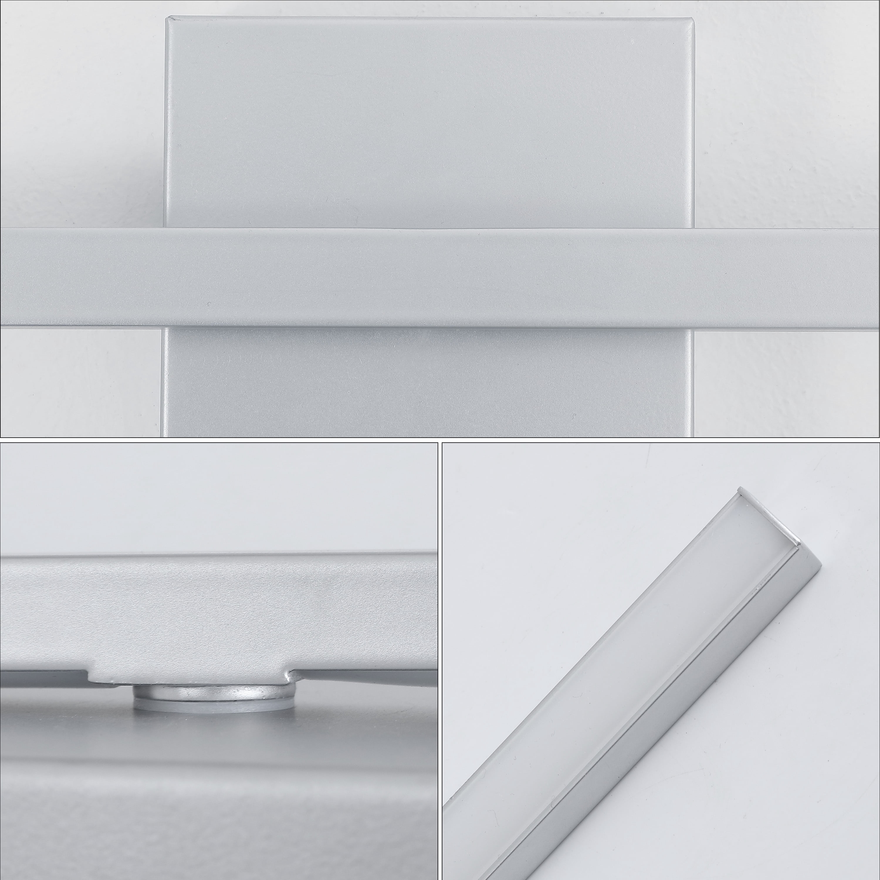 JONATHAN Y Vara 28" Modern Minimalist Linear Indoor/Outdoor IP65 Waterproof Metal 350-Degree Rotatable Dimmable Integrated LED Wall Sconce, Silver