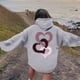 thumbnail image 2 of WILLBEST Sudadera Deportiva para Mujer, Estilo Casual, Ideal para El Día de San Valentín Sudadera con Capucha Estampada, Estilo Holgado Mediana, 2 of 4