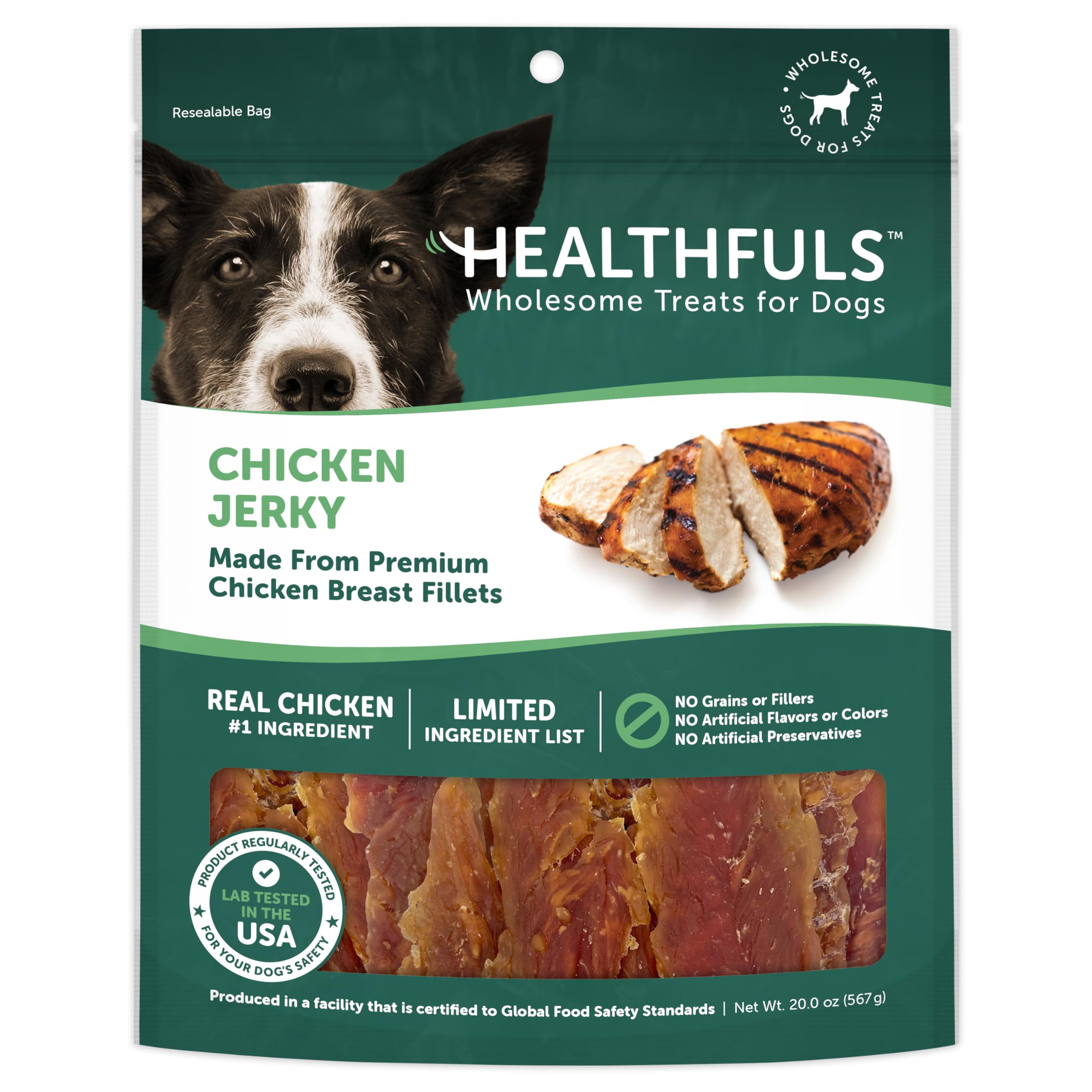 Healthfuls Chicken Jerky Dog Treats, 20oz