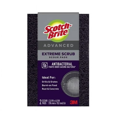 Scotch-Brite 4.4 in. x 2.5 in. Extreme Scrub Scour Pad (2-Pack)
