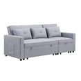 thumbnail image 6 of Home Square 3 Piece Set with Convertible Sleeper Sofa Loveseat and Chair in Gray, 6 of 23