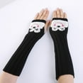 thumbnail image 1 of Gants d'Hiver Chauffants Sans Doigts en Laine Tricotée Chaude, 1 of 3