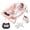 Pink, variant on Doulami Collapsible Baby Bathtub for Infants Baby Tubs for Newborns with Cushion and Thermometer, 0-36 Month(Gray)