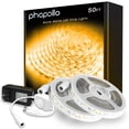 thumbnail image 1 of Tira de luces LED phopollo de 50 pies (2 rollos de 25 pies) 3000 K, 1 of 6