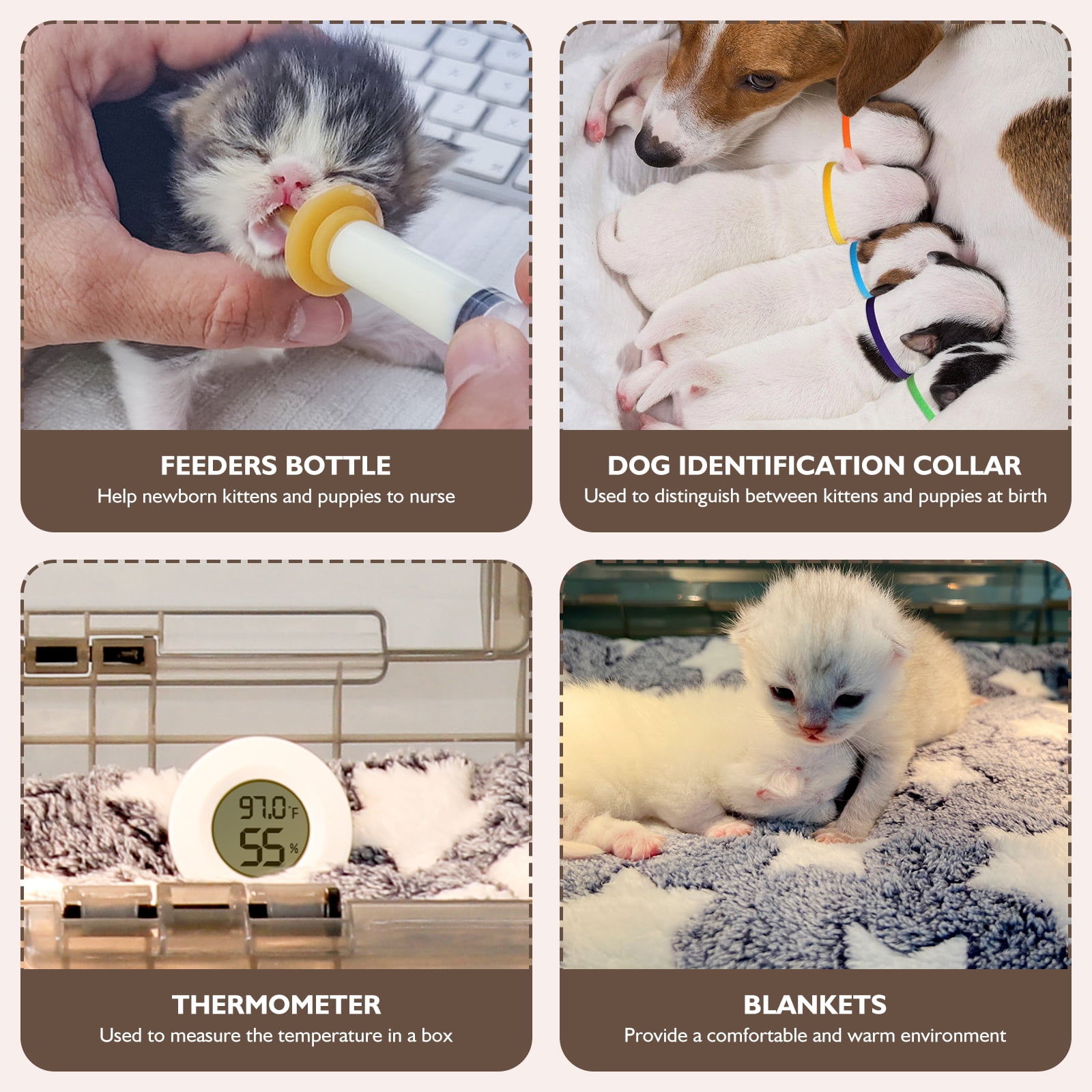 HKDQ Puppy Incubator with Heating,Kitten Incubator,Fan Ventilation Circulation (85L)