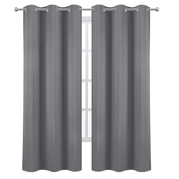 Cortinas Blackout STYRKA opaca para recamara 274 x 213 cm 2 Piezas Hogar Color Gris
