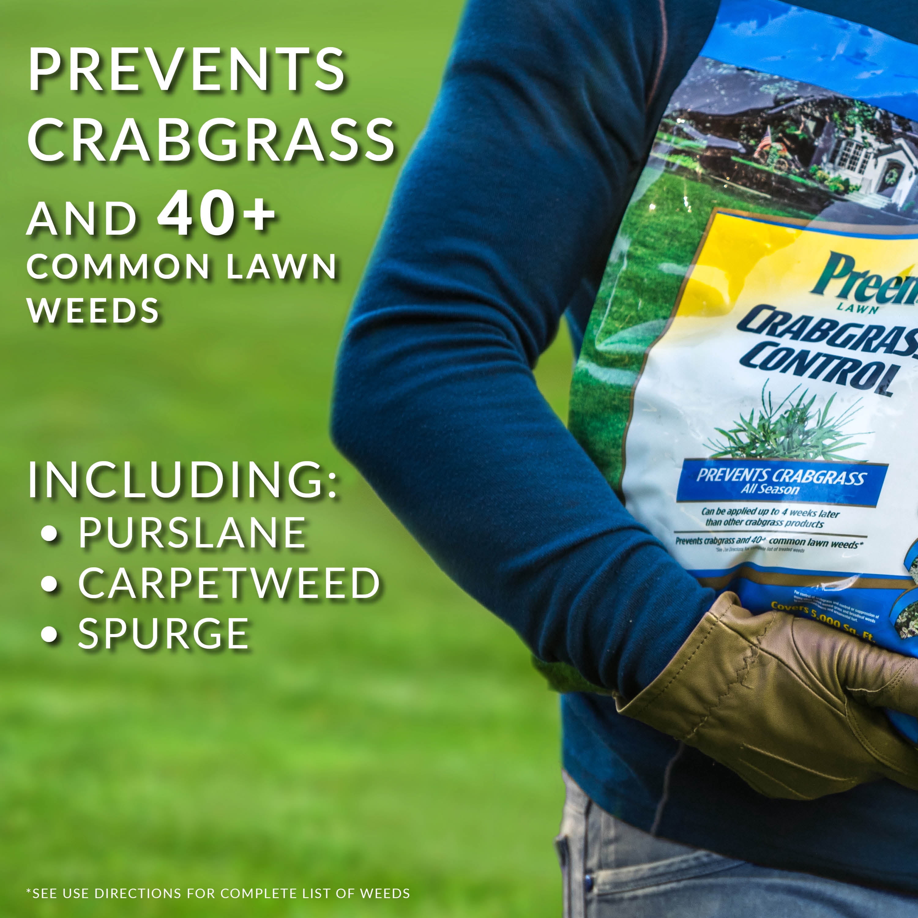 Preen Lawn Crabgrass Control - 15 lb. Bag - Covers 5,000 Sq. ft.