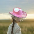 thumbnail image 6 of Western Cowboy Hat Party Carnival Rhinestone Tassel Lightweight Cloth for Spring Autumn Performance, 6 of 9